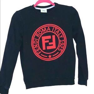 Girls fendi sweatshirt crewneck